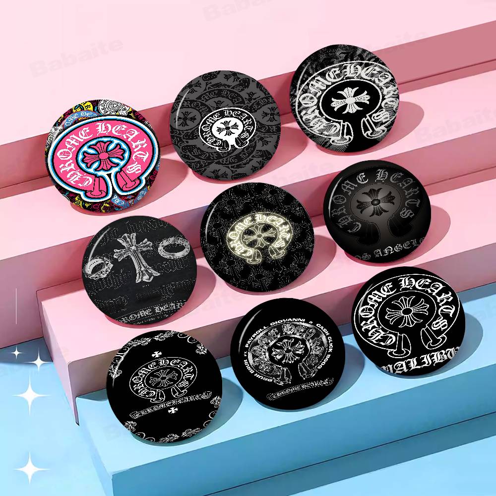 Embroidery H&M - Classic C-ChromeS Logo H-Heart Soft Button