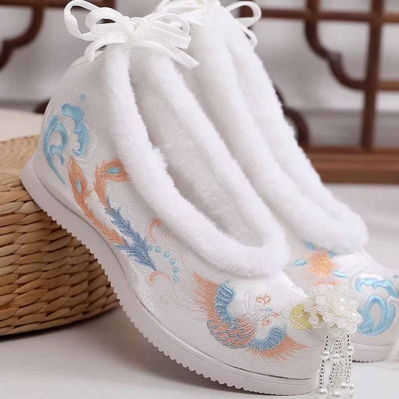 Embroidery Shoes - Winter Hanfu Shoes Women Chinese Ancient