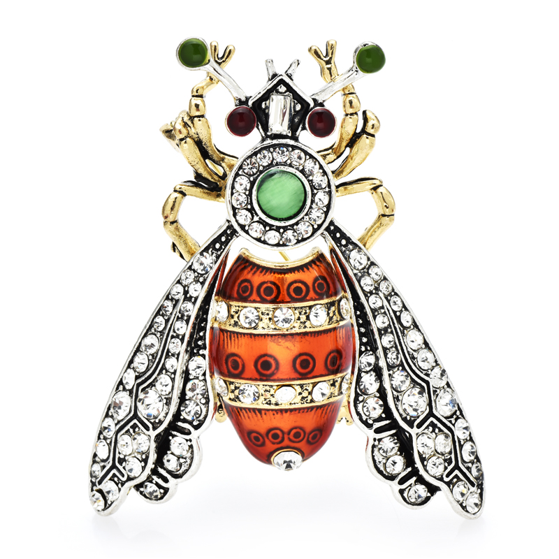 Embroidery Kiss - Wuli&baby Vintage Bee Brooches For Women