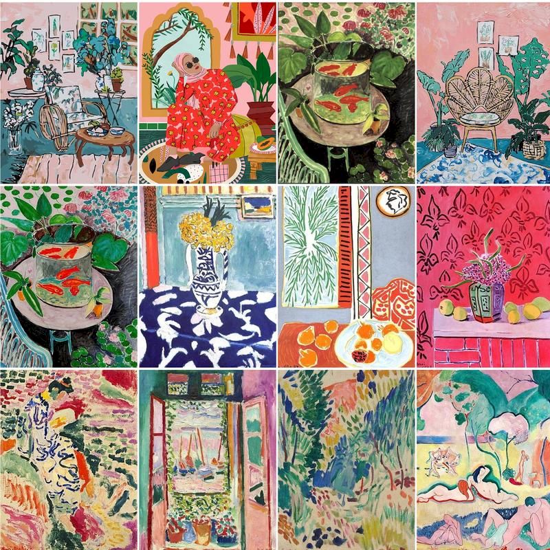 Embroidery Translate - PhotoCustom Abstract Paint By Numbers With