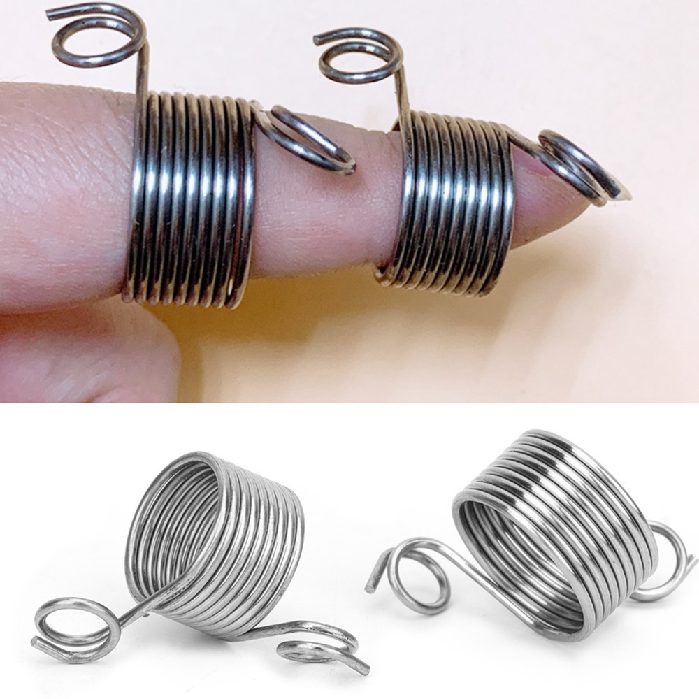 Embroidery Ring Sizes - 20Pcs Stainless Steel Knitting Thimble Guide