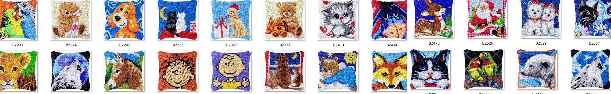 Embroidery Kiss - Bee latch hook kit rug canvas