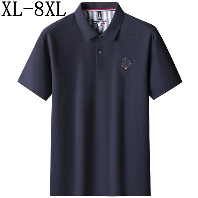 Embroidery Men Shirt - 8XL 7XL 6XL 2025 New Summer