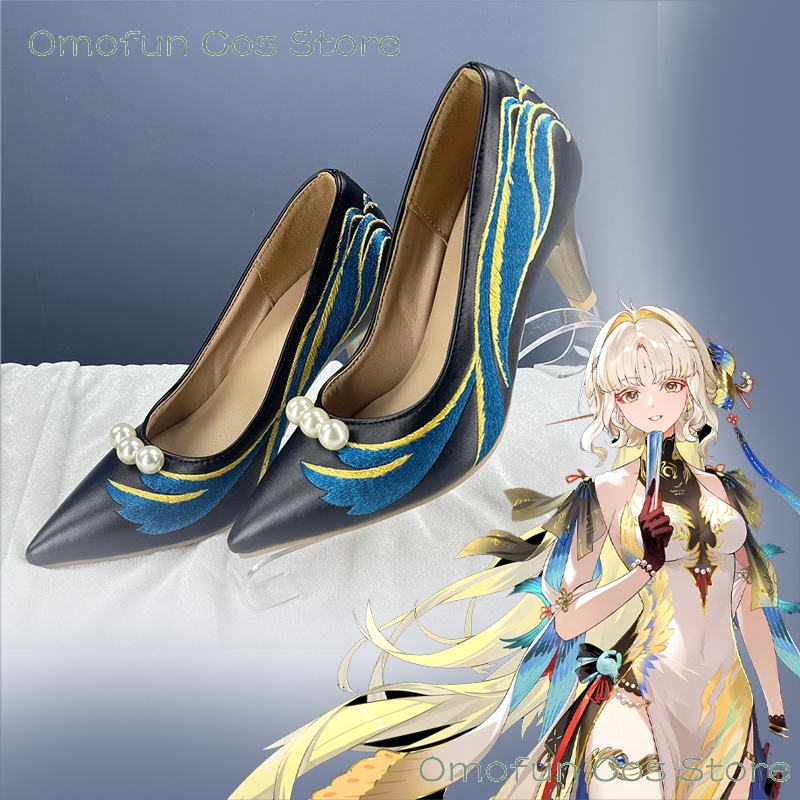 Embroidery Shoes - Wuwa Suisui Cosplay Sui Sui Wuthering