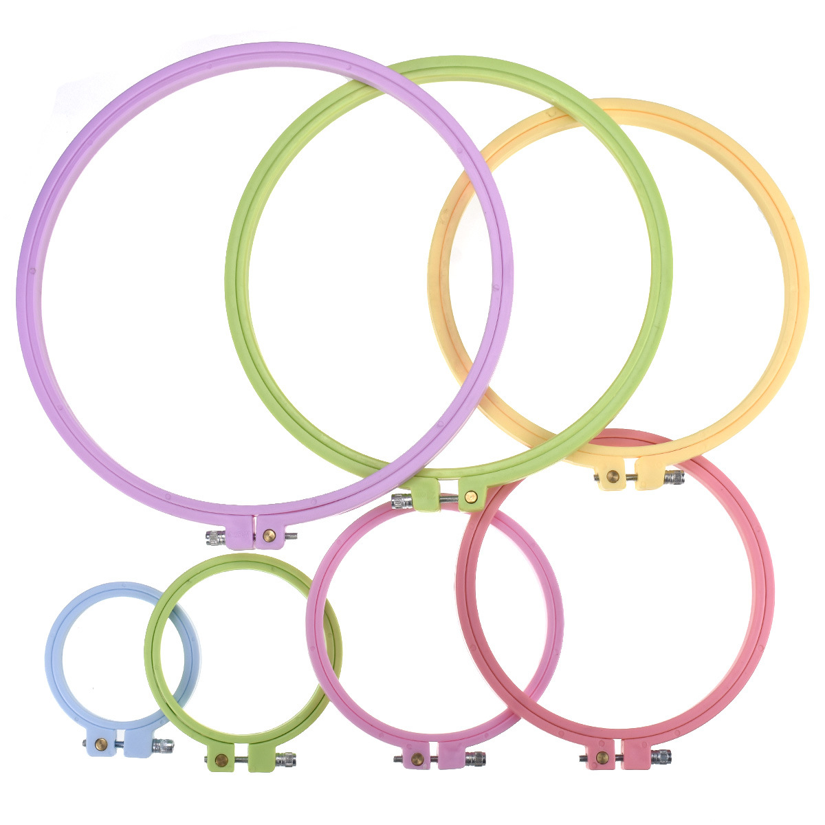 Embroidery Ring Sizes - Round Cross Stitch Embroidery Hoops Plastic