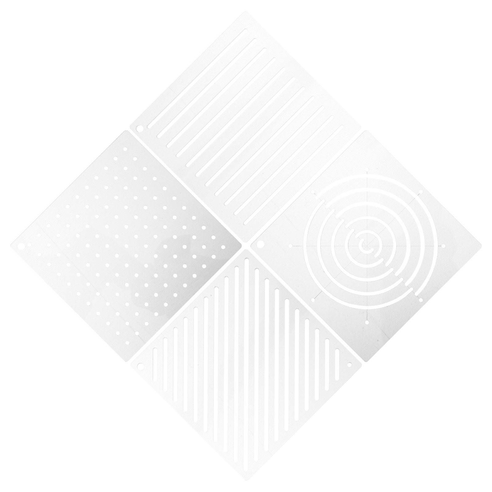 Embroidery For Beginners - 4Pcs Versatile Acrylic Quilting Templates Transparent