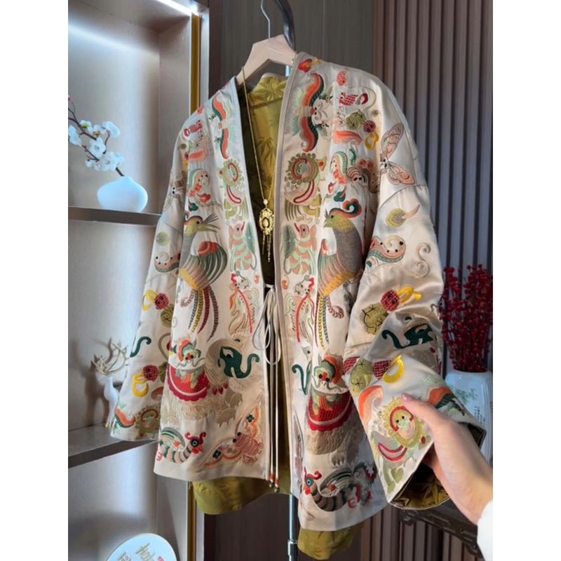 Embroidery Style - New Chinese Style Kimono Cardigan Jacket