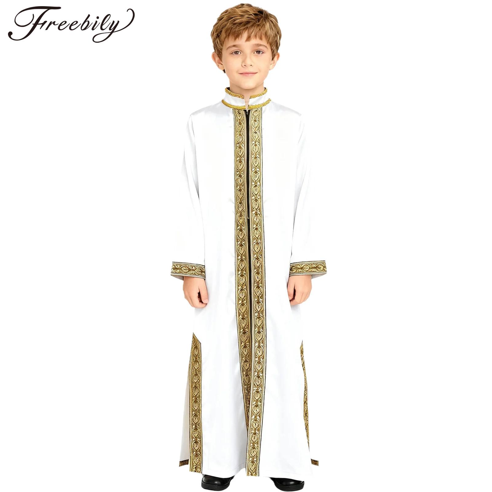 Embroidery Kit - Boys Gold Embroidery Maxi Muslim Thobe