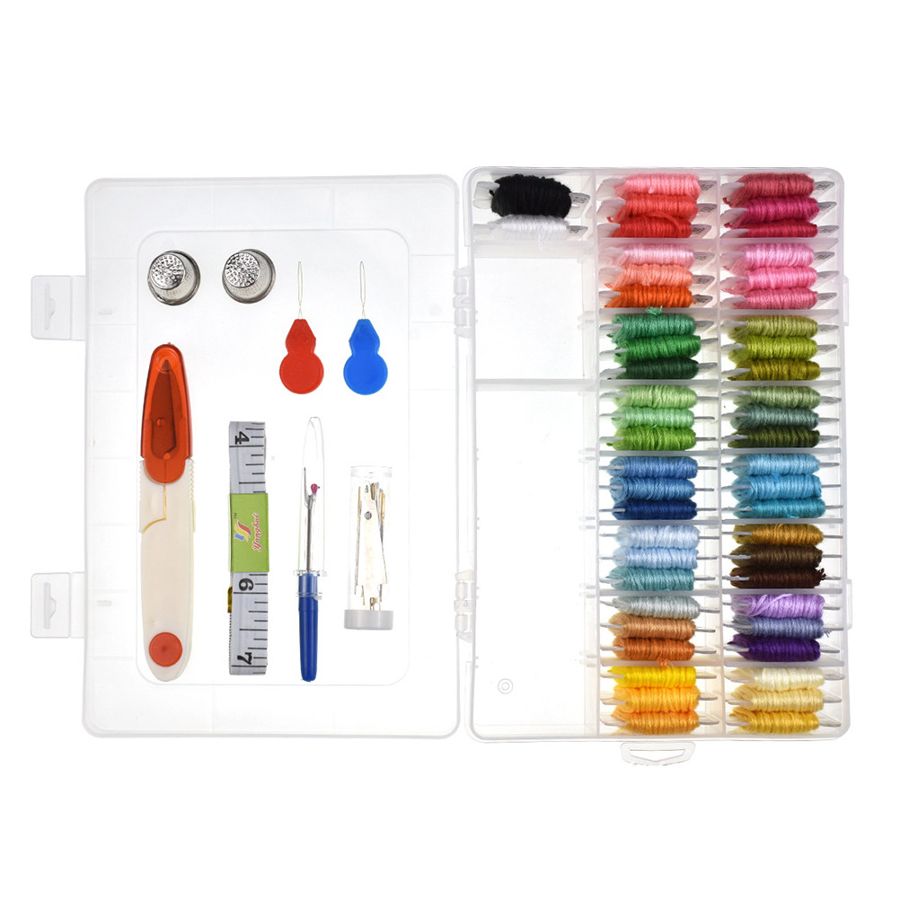 Embroidery Kit - 50 Assorted Embroidery Kit with Pattern