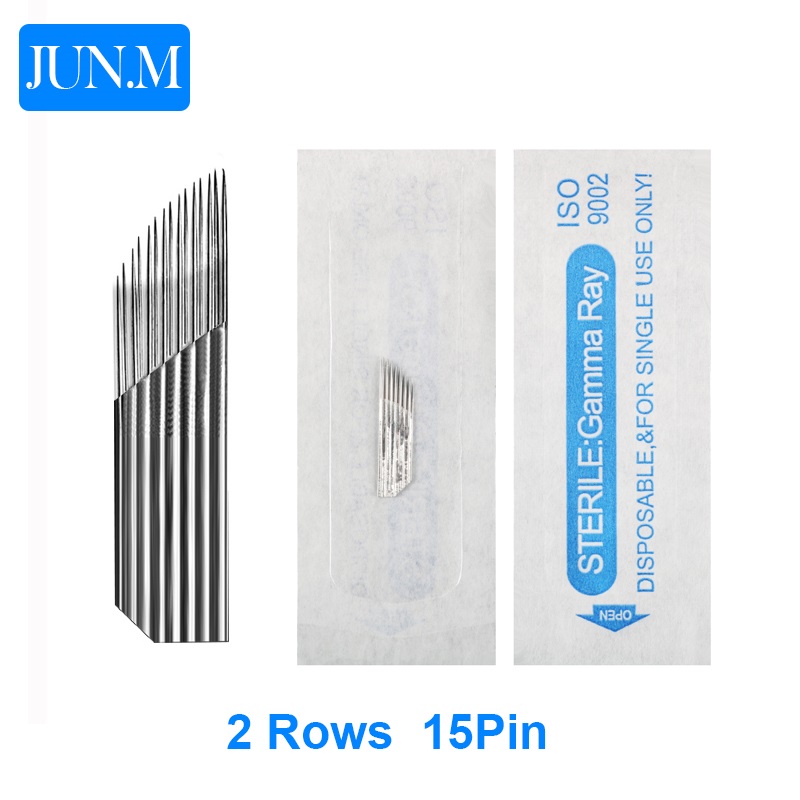 Embroidery Eyebrow - 50pcs Sterilized Disposable Microblading Eyebrow Needle