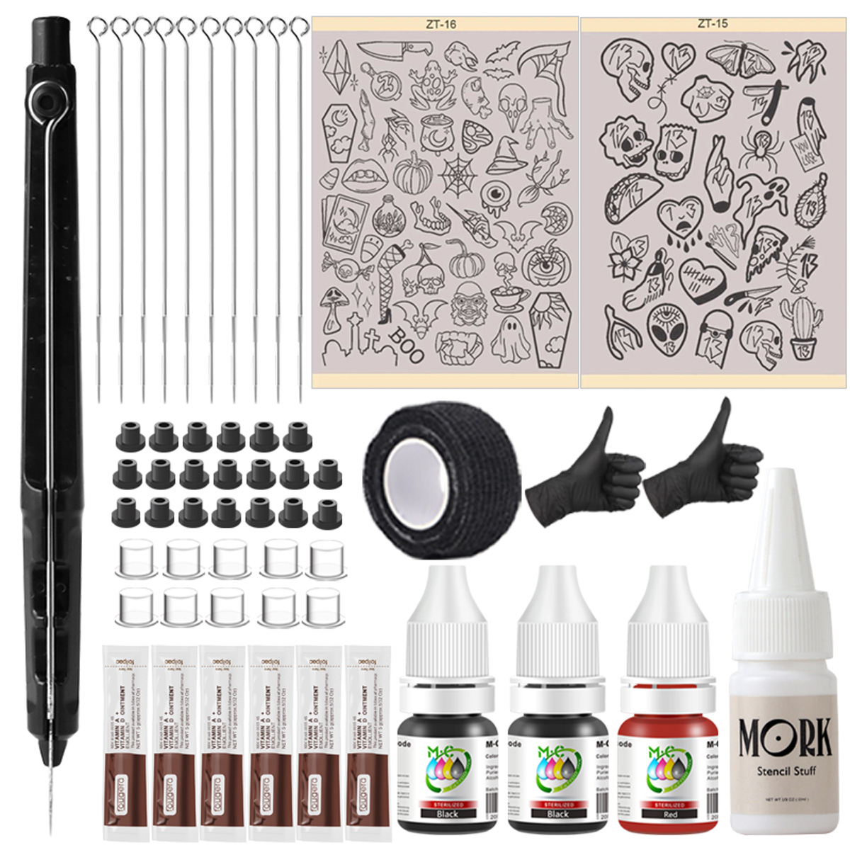 Transfer Pen Ink - Complete Tattoo Supplies Kit, A4 Patterned
