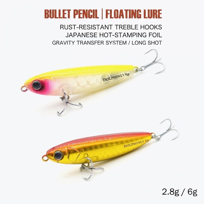Transfer Pen Ink - Floating Z-Walking Pencil Fishing Lures -