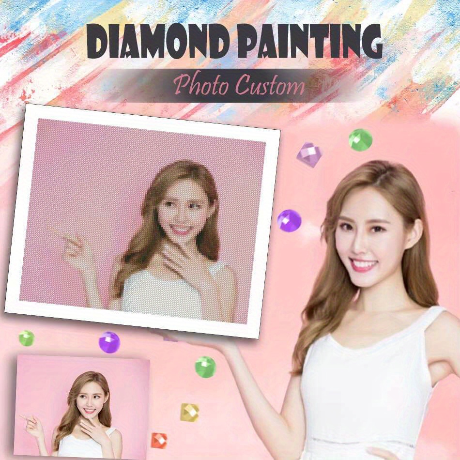 Embroidery For Beginners - Evershine Diamond Mosaic Photo Custom DIY
