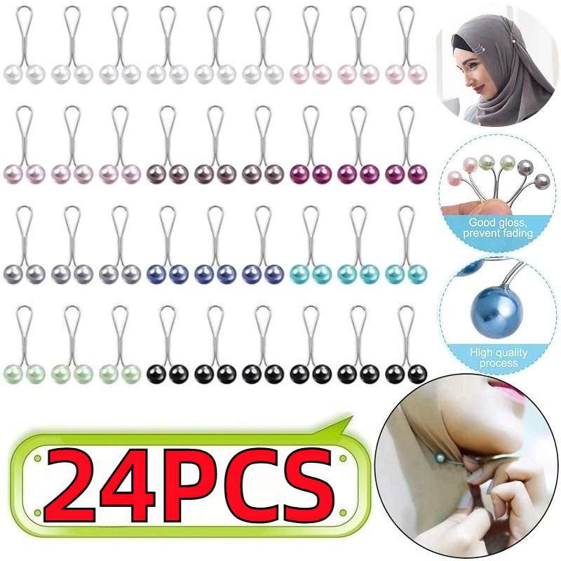 6/12/24PCS Pearls Pins Women S - Embroidery Eyebrow 评论和价格
