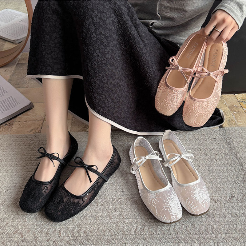 Women's Gentle Ballet Flat Sho - Embroidery Shoes 评论和价格