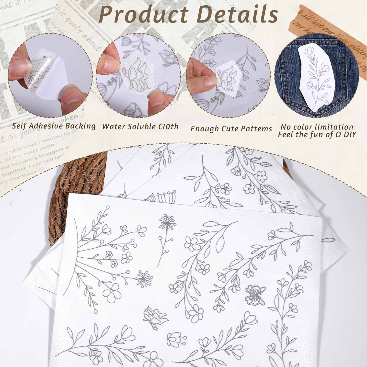 Stick & Stitch Water Soluble E - Embroidery Web 评论和价格