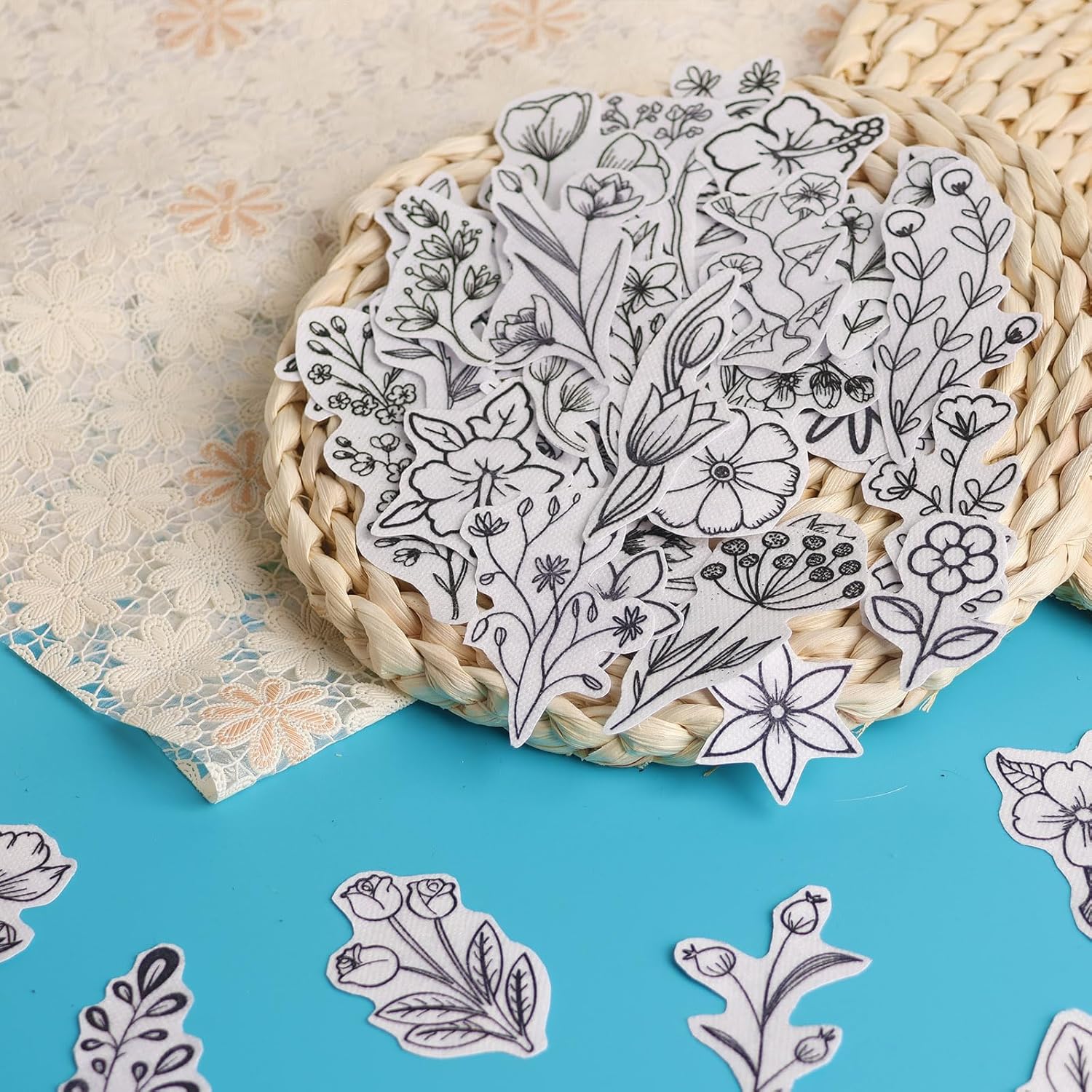50Pcs Water Soluble Embroidery - Embroidery Web 评论和价格