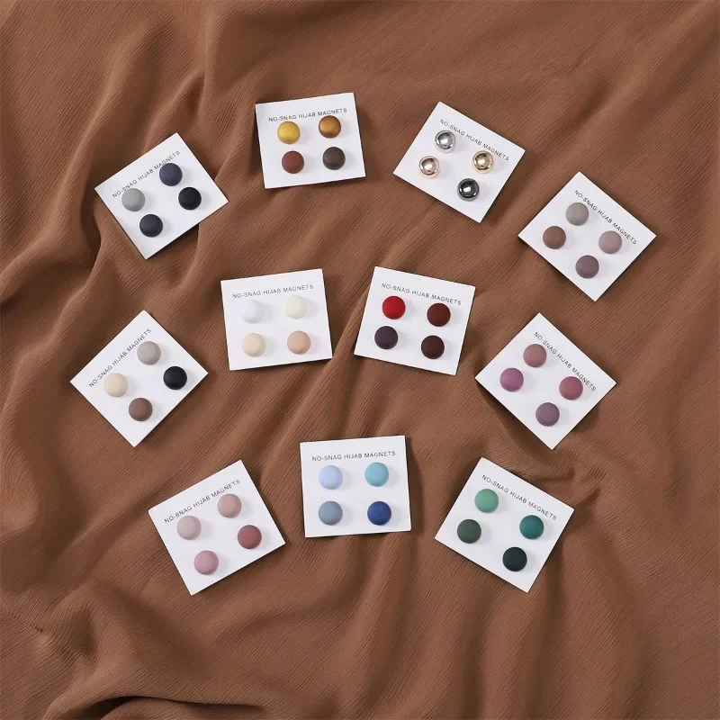 4Pcs/Card Matte Magnet Hijab P - Embroidery Eyebrow 评论和价格