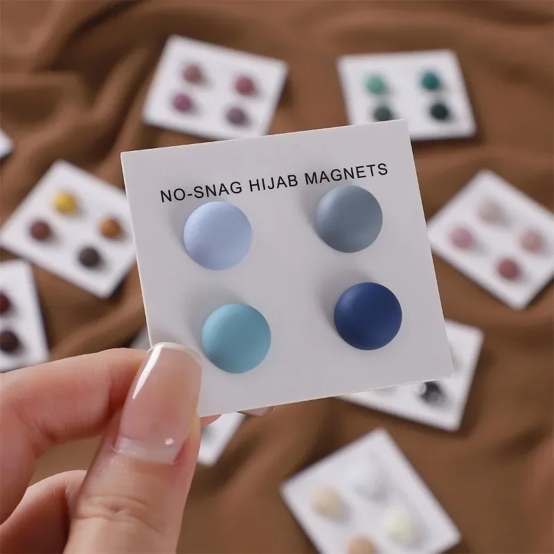 4Pcs/Card Matte Magnet Hijab P - Embroidery Eyebrow 评论和价格