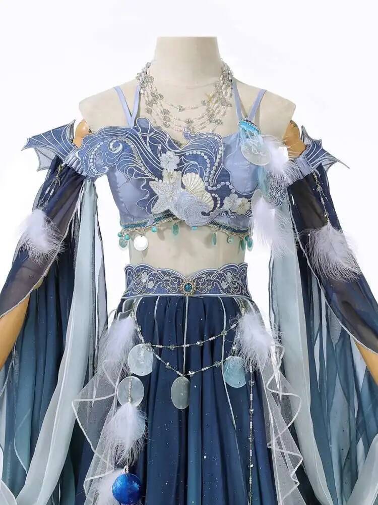 Exotic Blue Dress Heavy Embroi - Embroidery Style 评论和价格
