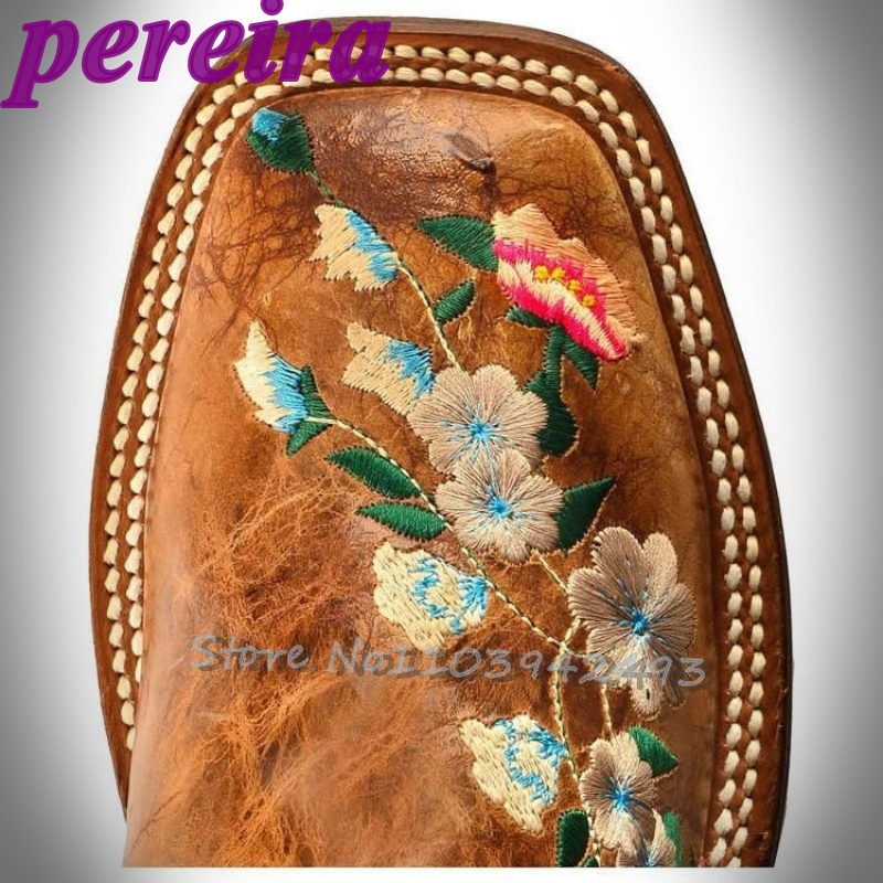 Embroidered Flower Boots Rose  - Embroidery Garden 评论和价格