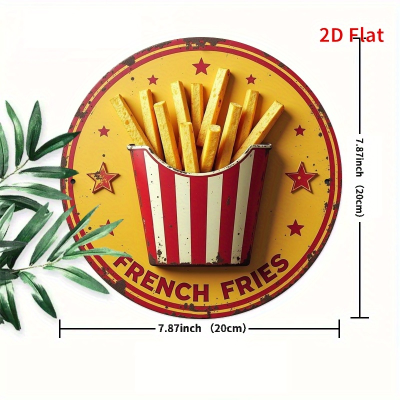 2D Flat, 1pc Retro French Frie - Embroidery Garden 评论和价格