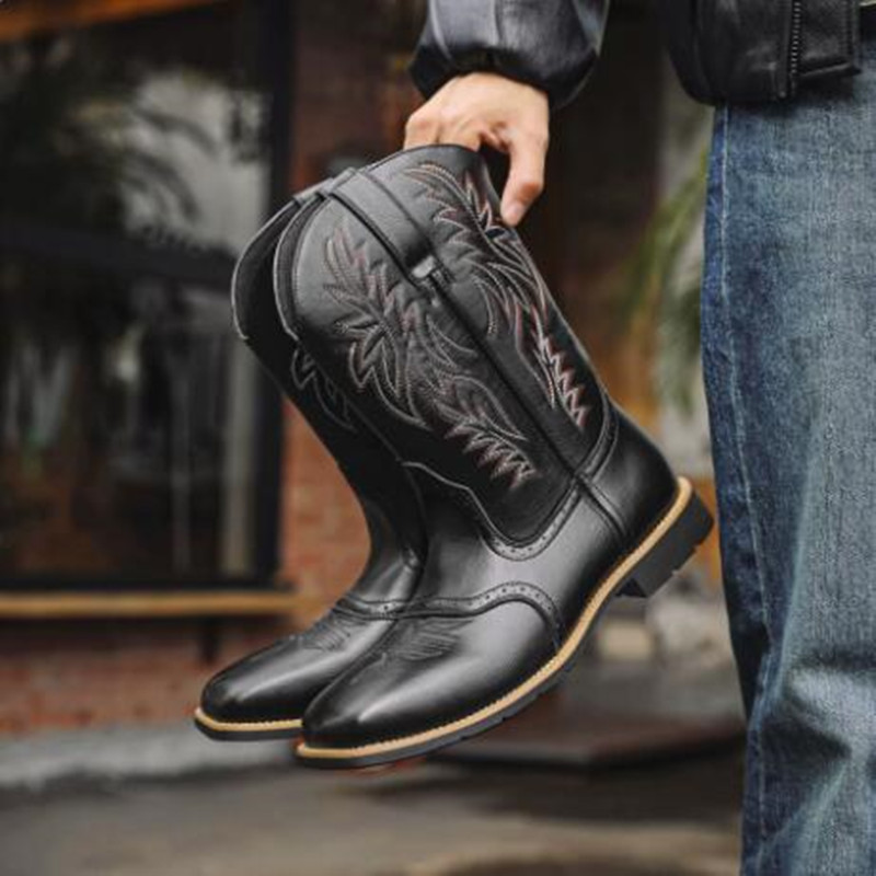 New Men High Boots Embroidery  - Embroidery Stitches 评论和价格