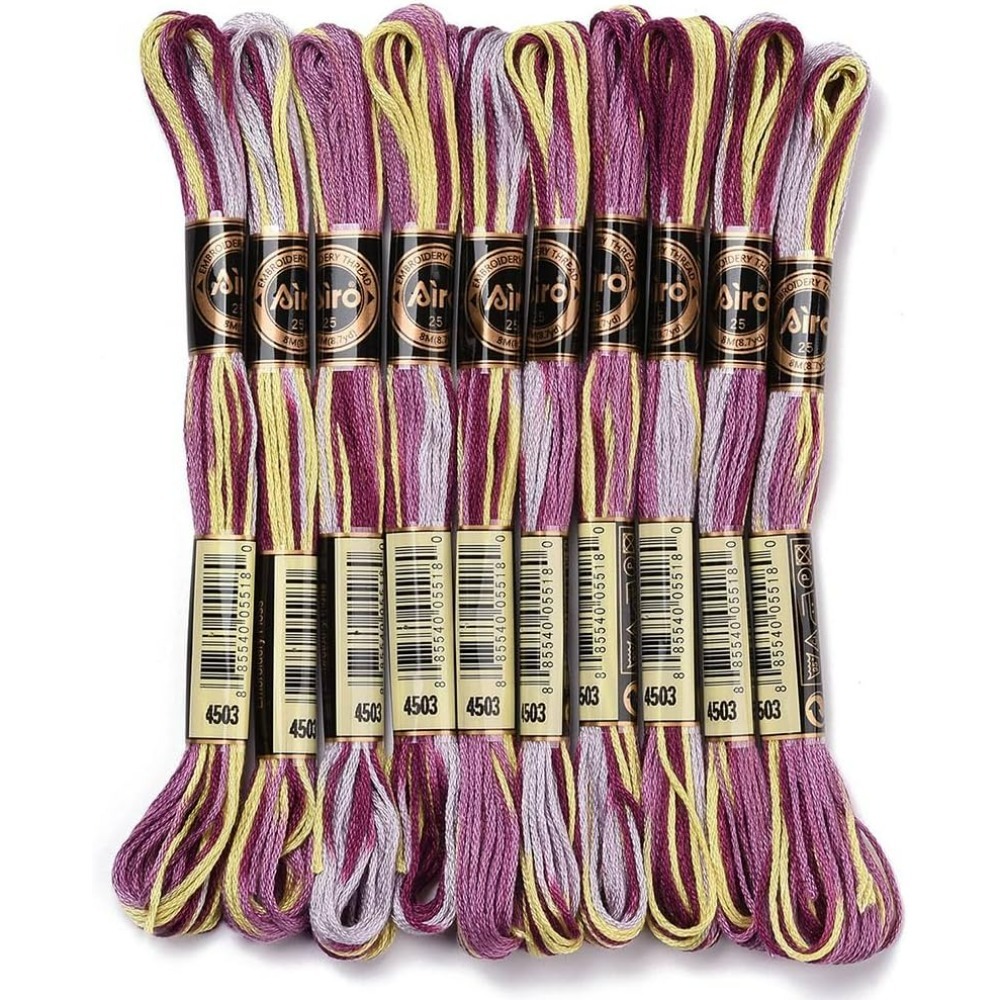 6 Strands Purple Variegated Em - Embroidery Stitches 评论和价格