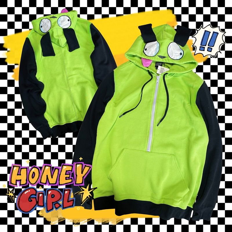Anime Invader Cosplay Costume  - Embroidery Zip Up Hoodie 评论和价格