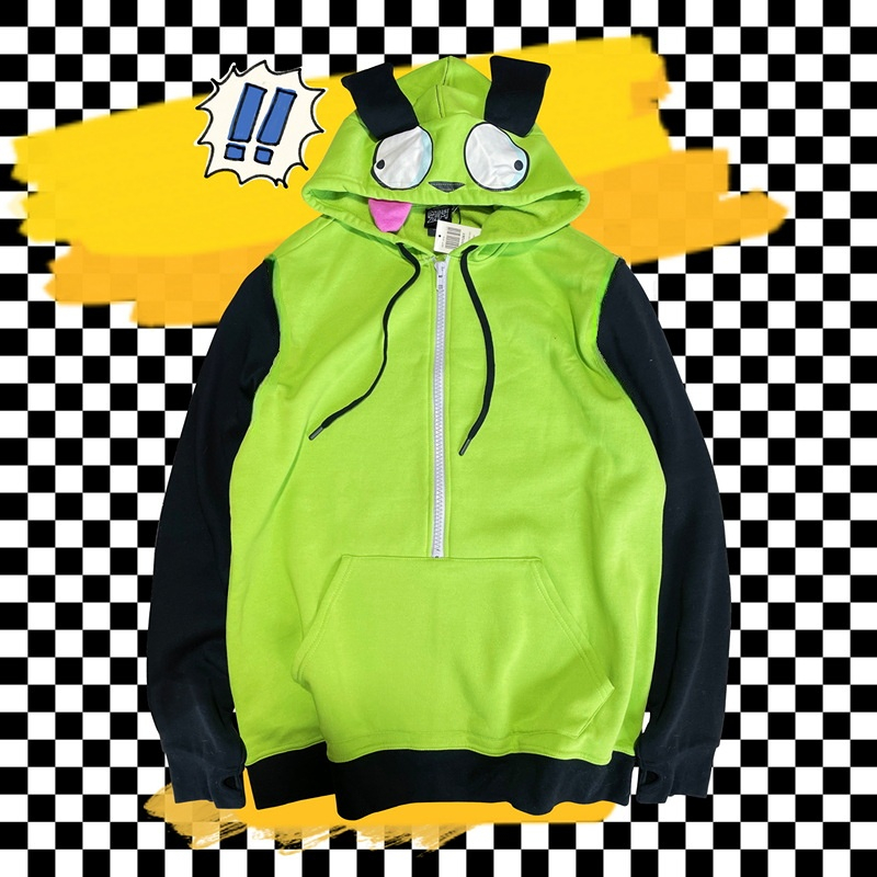 Anime Invader Cosplay Costume  - Embroidery Zip Up Hoodie 评论和价格
