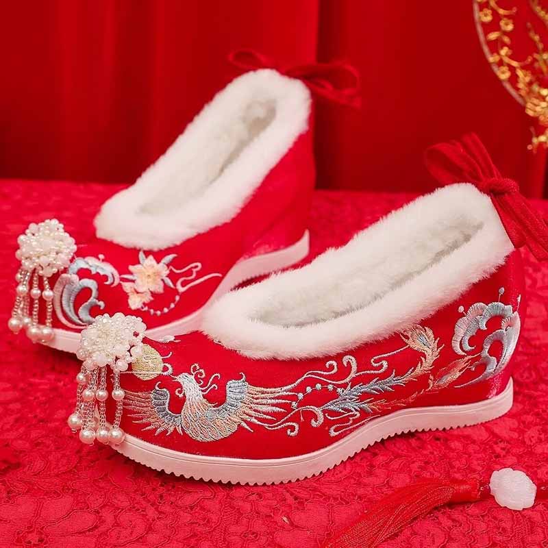 Winter Hanfu Shoes Women Chine - Embroidery Shoes 评论和价格