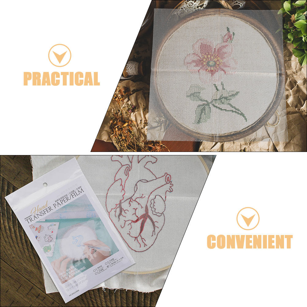 8 Pcs Diy Water Soluble Embroi - Water Soluble Stabilizer 评论和价格