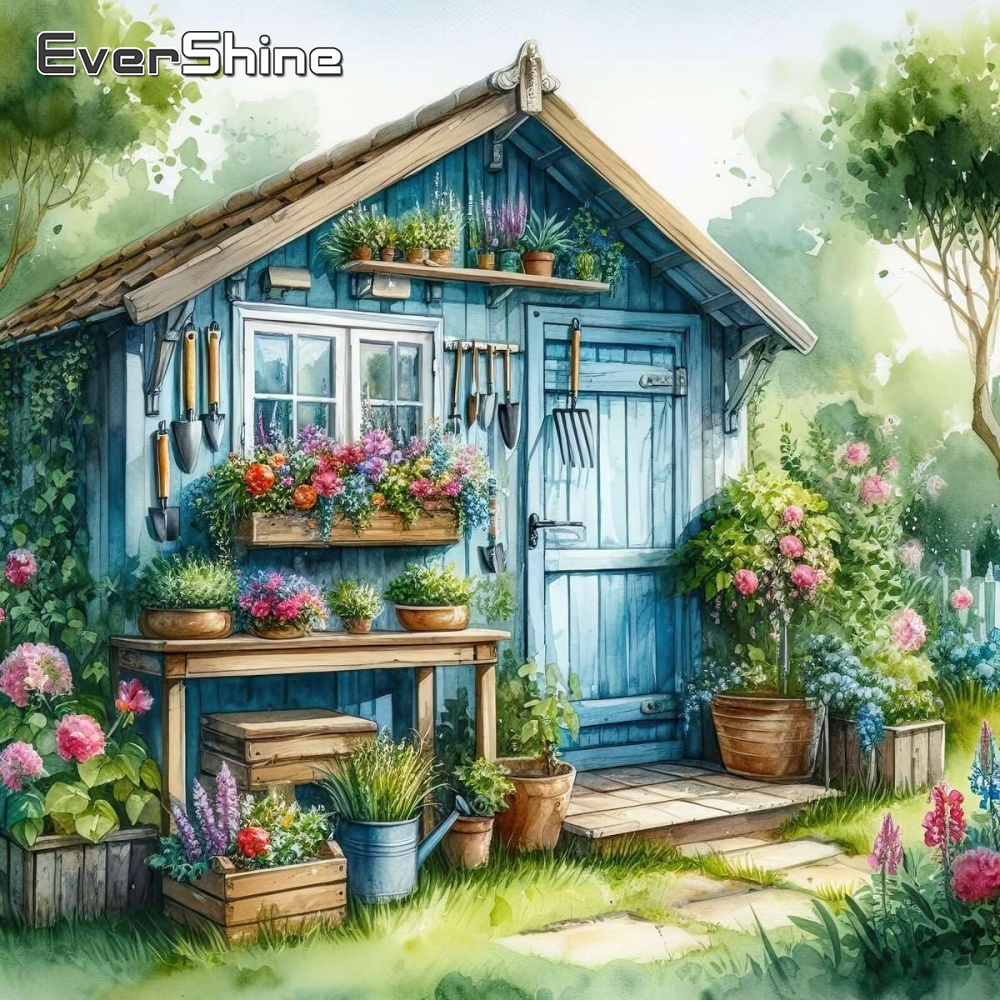 Evershine Full Square Round Di - Embroidery Garden 评论和价格