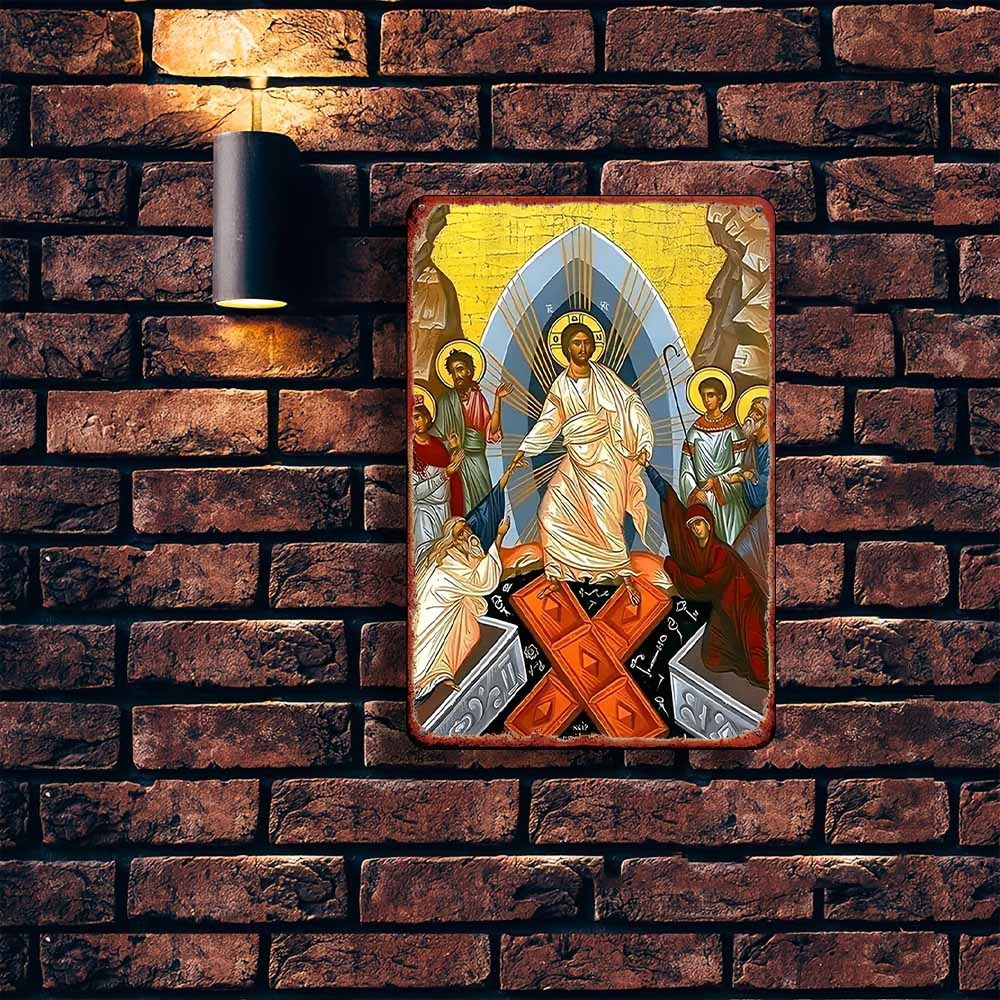 2D Vintage Metal Sign Easter A - Embroidery Garden 评论和价格