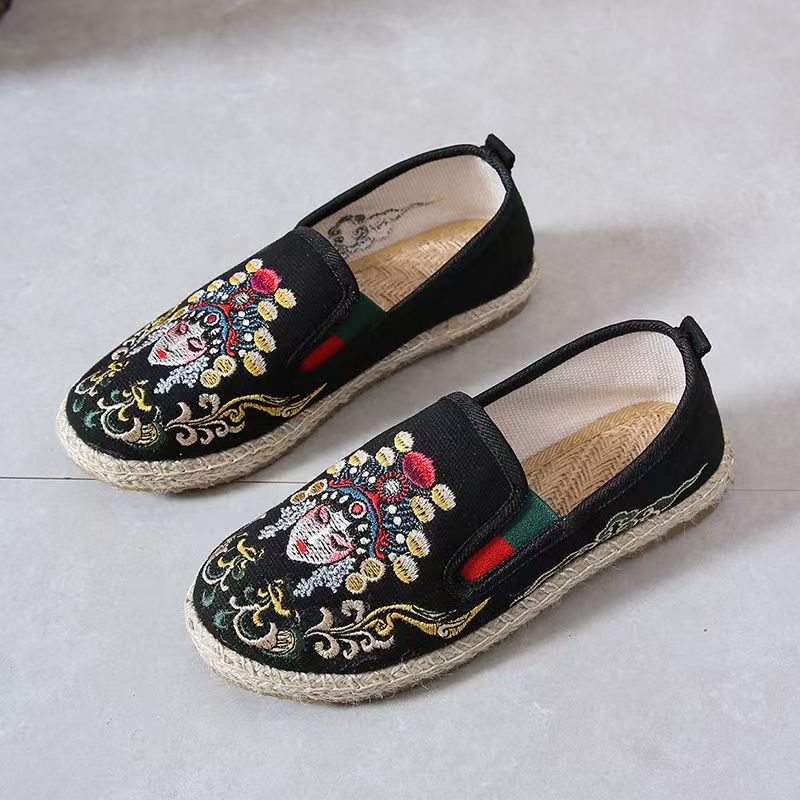 Women Flat Sole Embroidered Cl - Embroidery Style 评论和价格