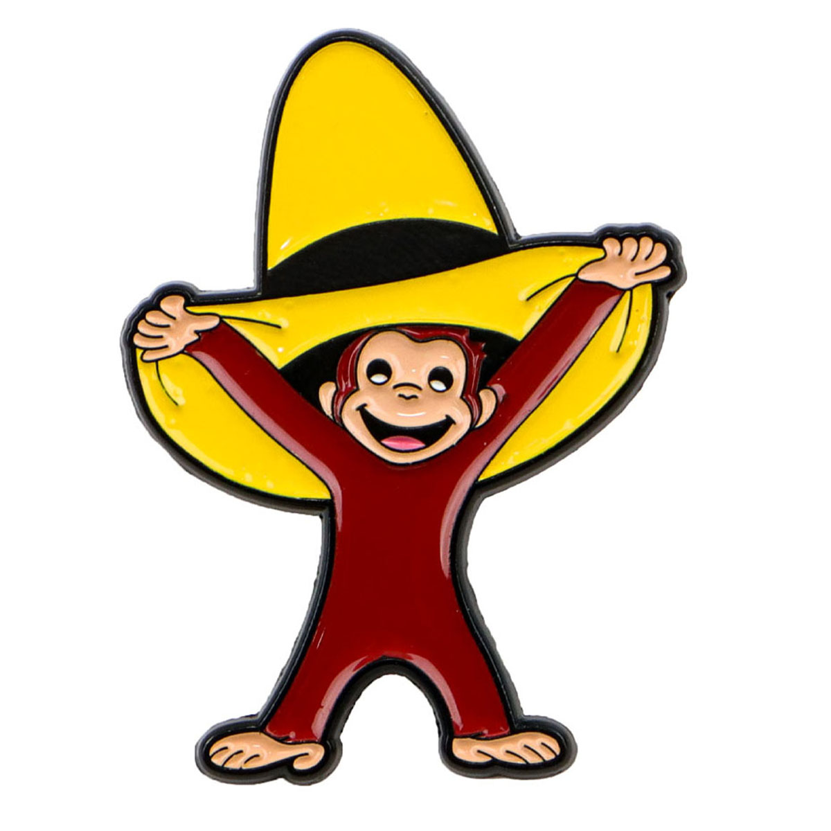 Cute Monkey Enamel Pin Funny B - Embroidery Illustration 评论和价格