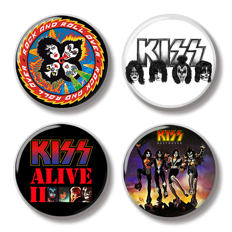 44MM Rock Band Kiss Album CD P - Embroidery Kiss 评论和价格