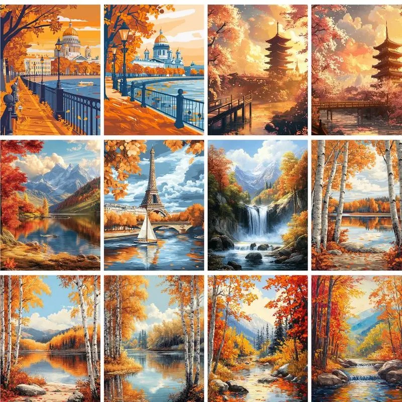 40x50cm Painting By Numbers On - Embroidery Translate 评论和价格