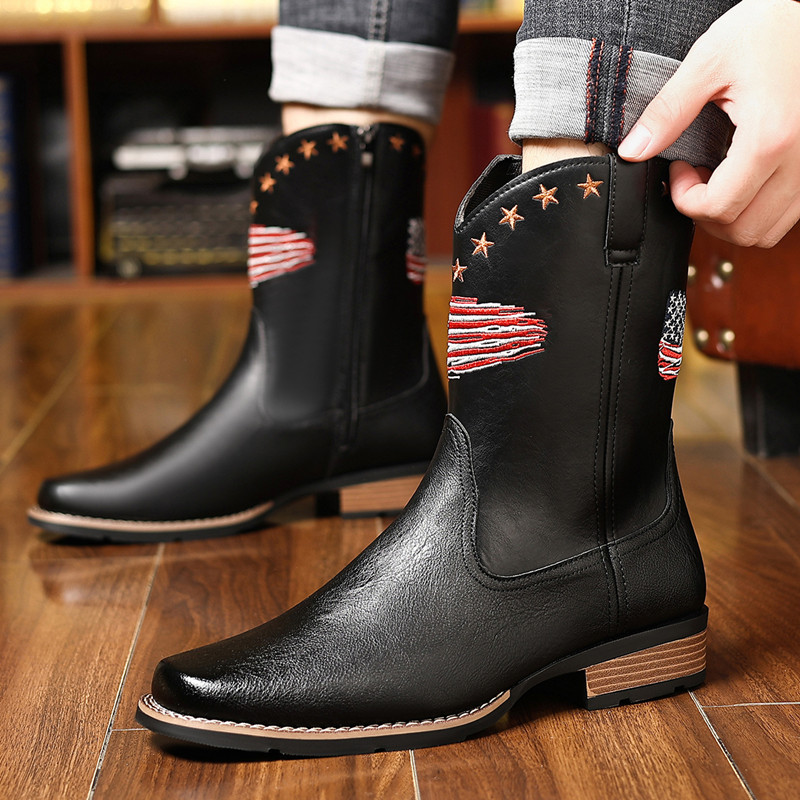 New Brand Men High Boots Embro - Embroidery Stitches 评论和价格