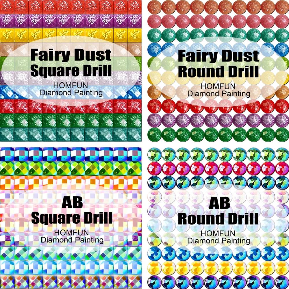 HOMFUN Fairy Dust AB Diamond E - Embroidery Roll Pattern 评论和价格