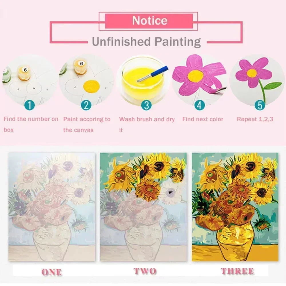 DIY Oil Painting By Numbers An - Embroidery Translate 评论和价格