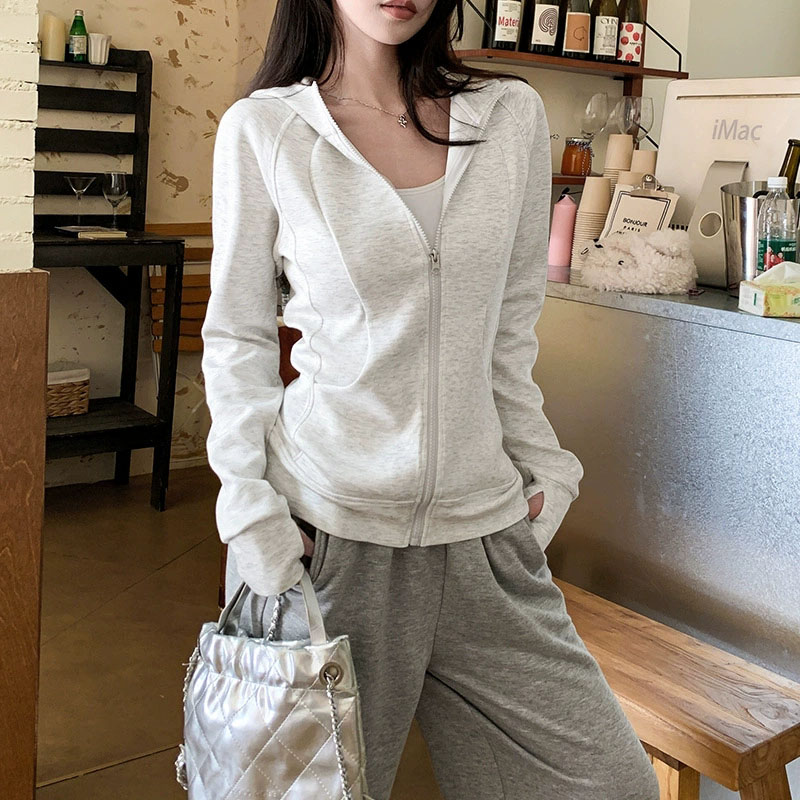 2026 Autumn New Hooded Sports  - Embroidery Zip Up Hoodie 评论和价格