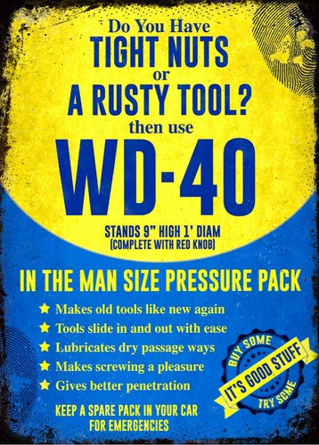 Vintage Retro WD40 Spray Garag - Embroidery Garden 评论和价格