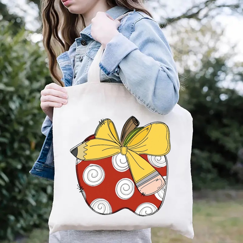 Cartoon Apple with Bow & Penci - Transfer Pen Ink 评论和价格