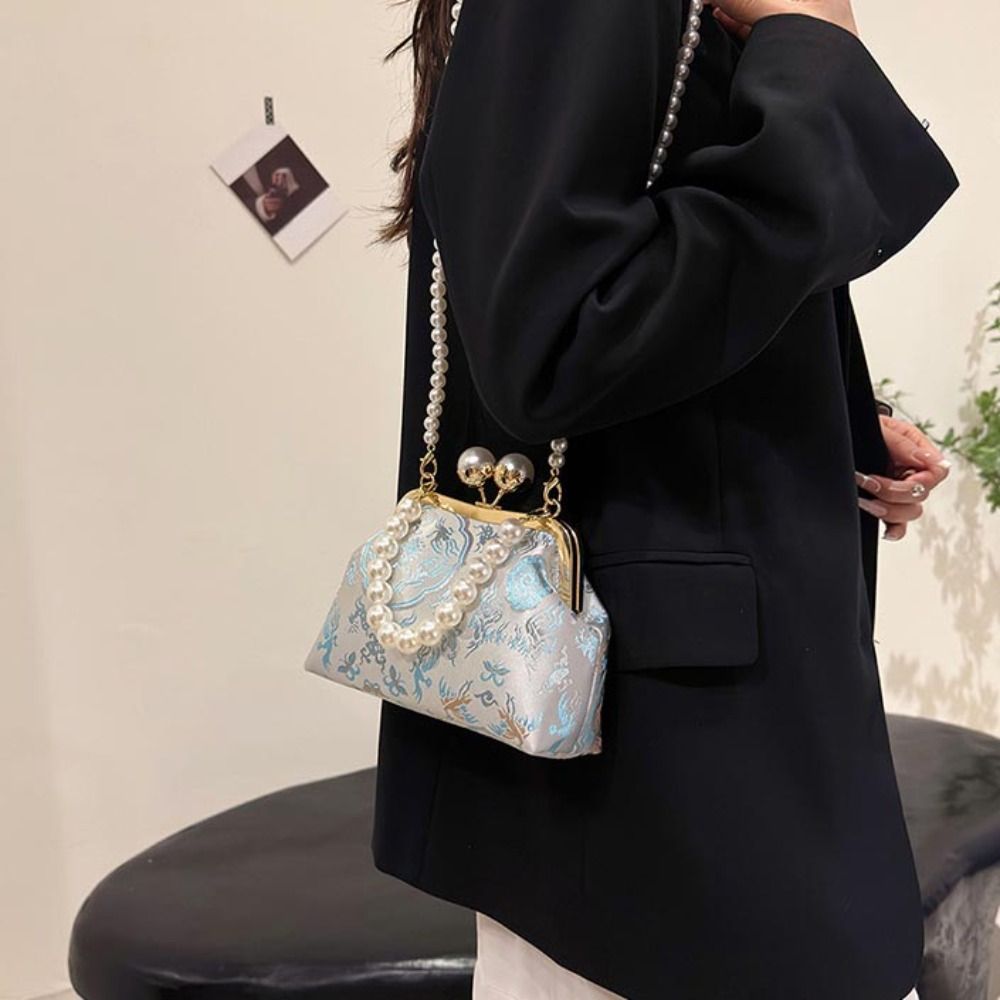Pearl Chinese Style Handbag Ki - Embroidery Kiss 评论和价格