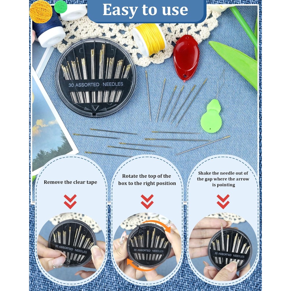 30-Count Steel Hand Sewing Nee - Embroidery Kit 评论和价格