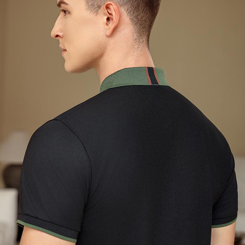 Color Block Polo Shirt - Free  - Embroidery Men Shirt 评论和价格