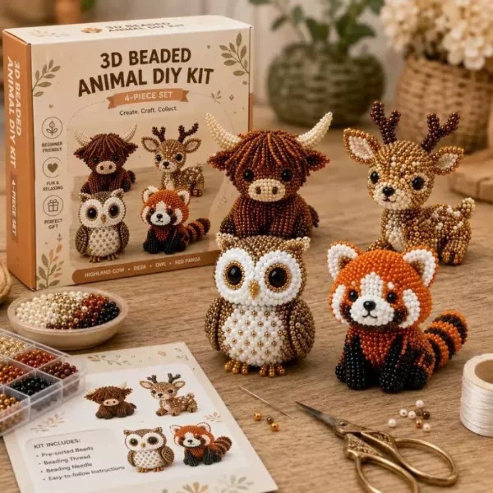 Handmade DIY Animal Bead Embro - Embroidery For Beginners 评论和价格