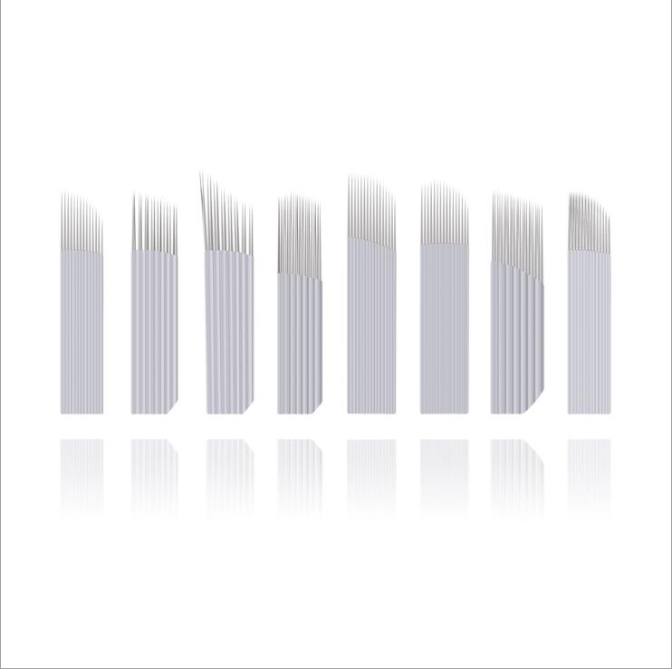 100 Pcs Double Row Microbladin - Embroidery Eyebrow 评论和价格
