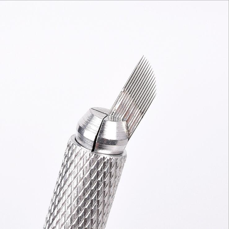 100 Pcs Double Row Microbladin - Embroidery Eyebrow 评论和价格